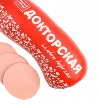 Изображение Колбаса «Докторская» в текстильной оболочке
